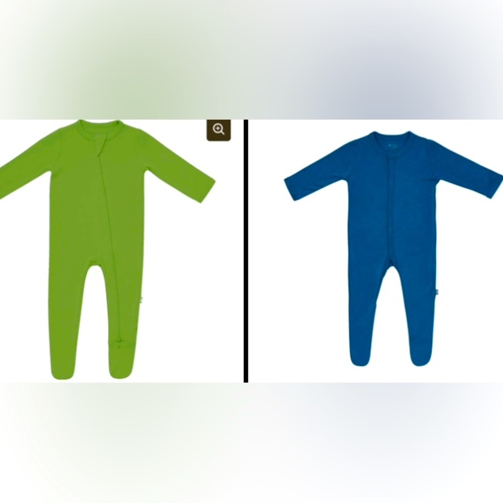 Kyte Baby Zipper Footie Bundle in Sapphire and Palm